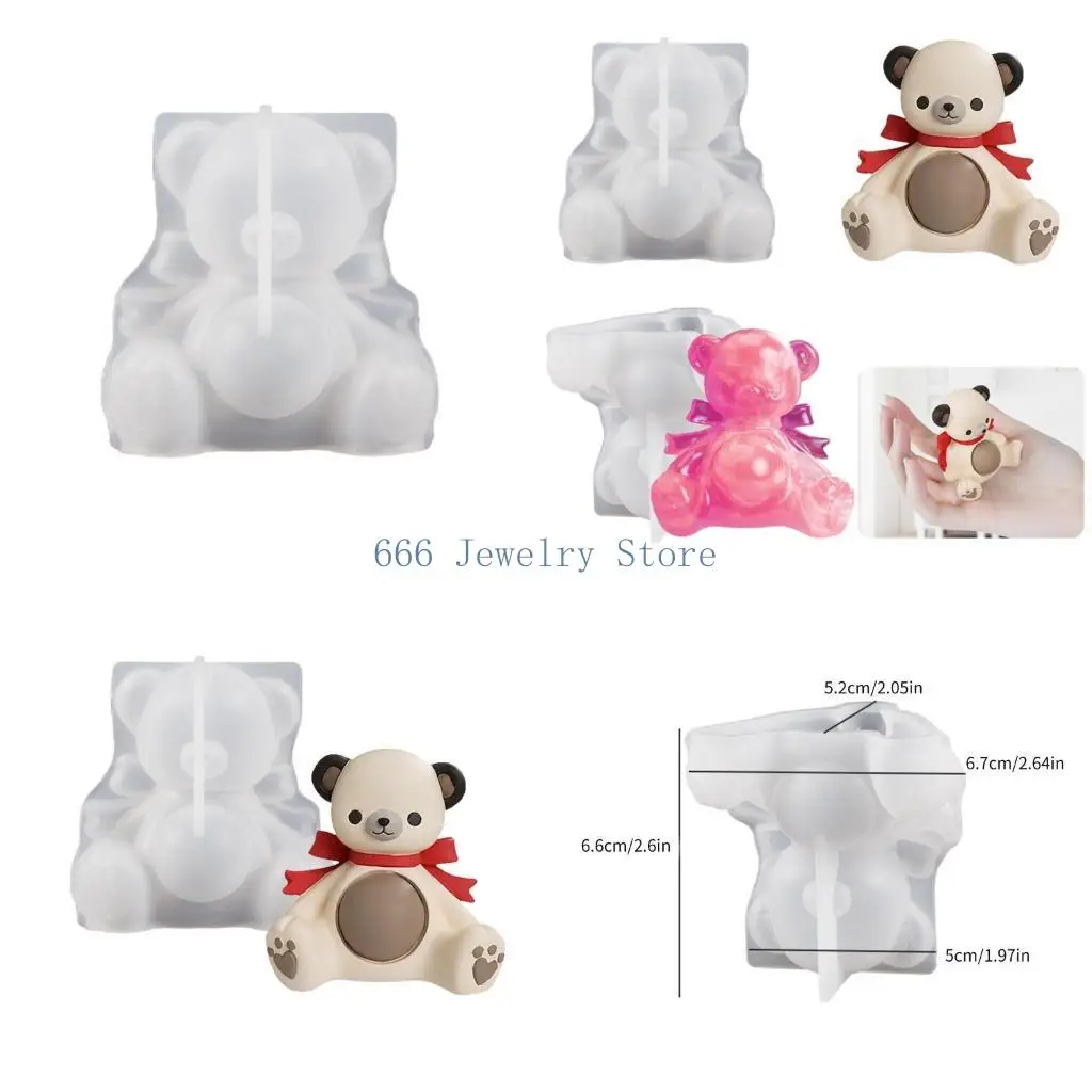 

F2TD формы медведя Силиконовой мыльной формы Силиконовый материал для мыла для изготовления ручной работы