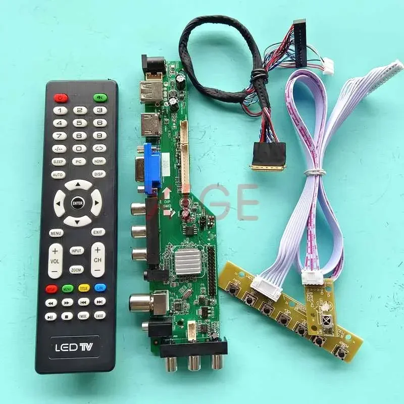 

Комплект DIY плата контроллера драйвера для N140BGE-L11/L21/L32/L43/LA3 AV/USB/DHMI/VGA 14 "1366x768 DVB-C/T 40-контактная матрица для ноутбука LVDS