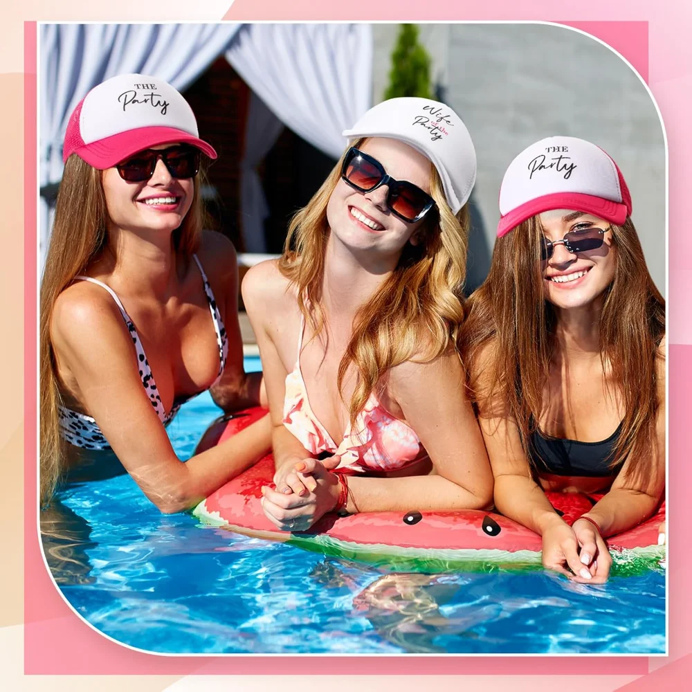 Lustige Junggesellinnenabschieds-Hüte für Frauen, Ehefrau der Party, Braut-Hut, Baseballkappe für Junggesellinnenabschied, Accessoires, Gastgeschenke, Zubehör – Detail 5