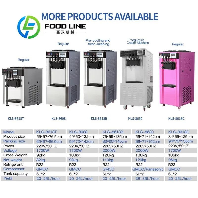 Commercial Ice Cream Machine Anti-Frost Cabinet Outer Panel Reduces External Condensation For Clean Shop Interior Environment