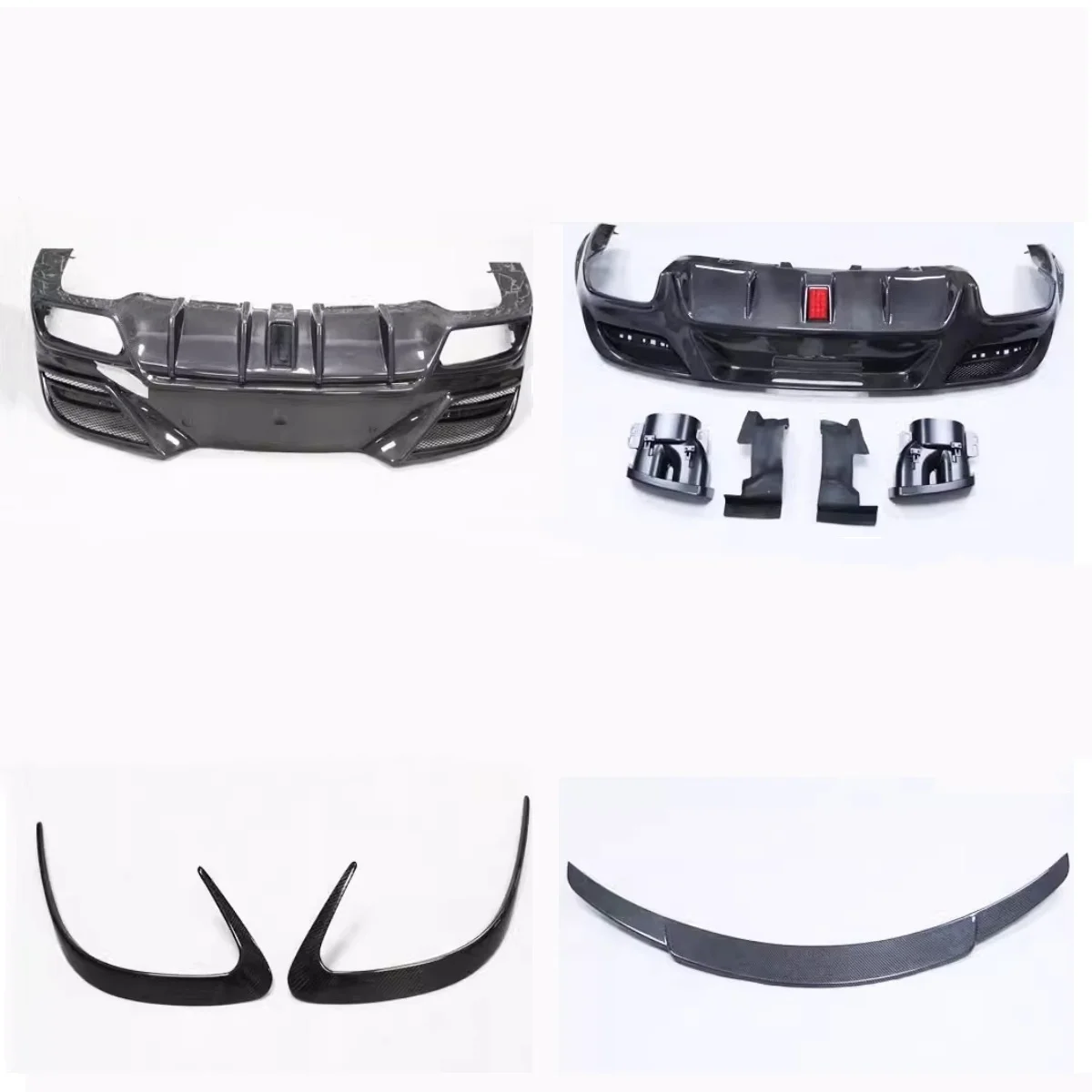 Carbon fiber Rear lip Tail wing Rear air vents for Mercedes-Benz GLE63 2014-2019 modified Body kit Car Accessories