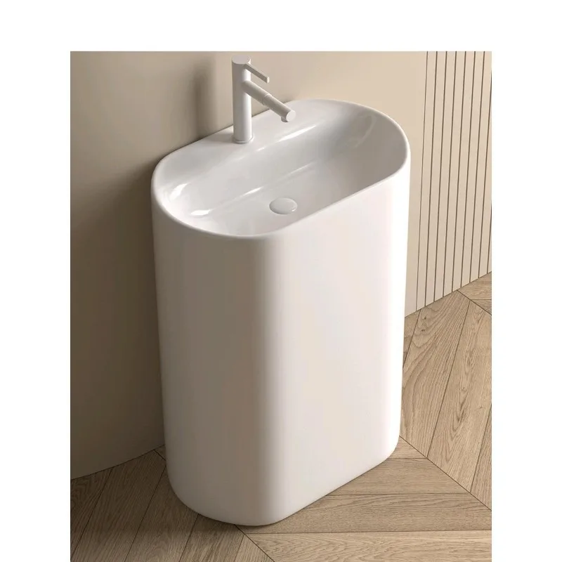 Balcony Large Pillar Basin Hotel Pillar Washbasin Color Pillar Washbasin