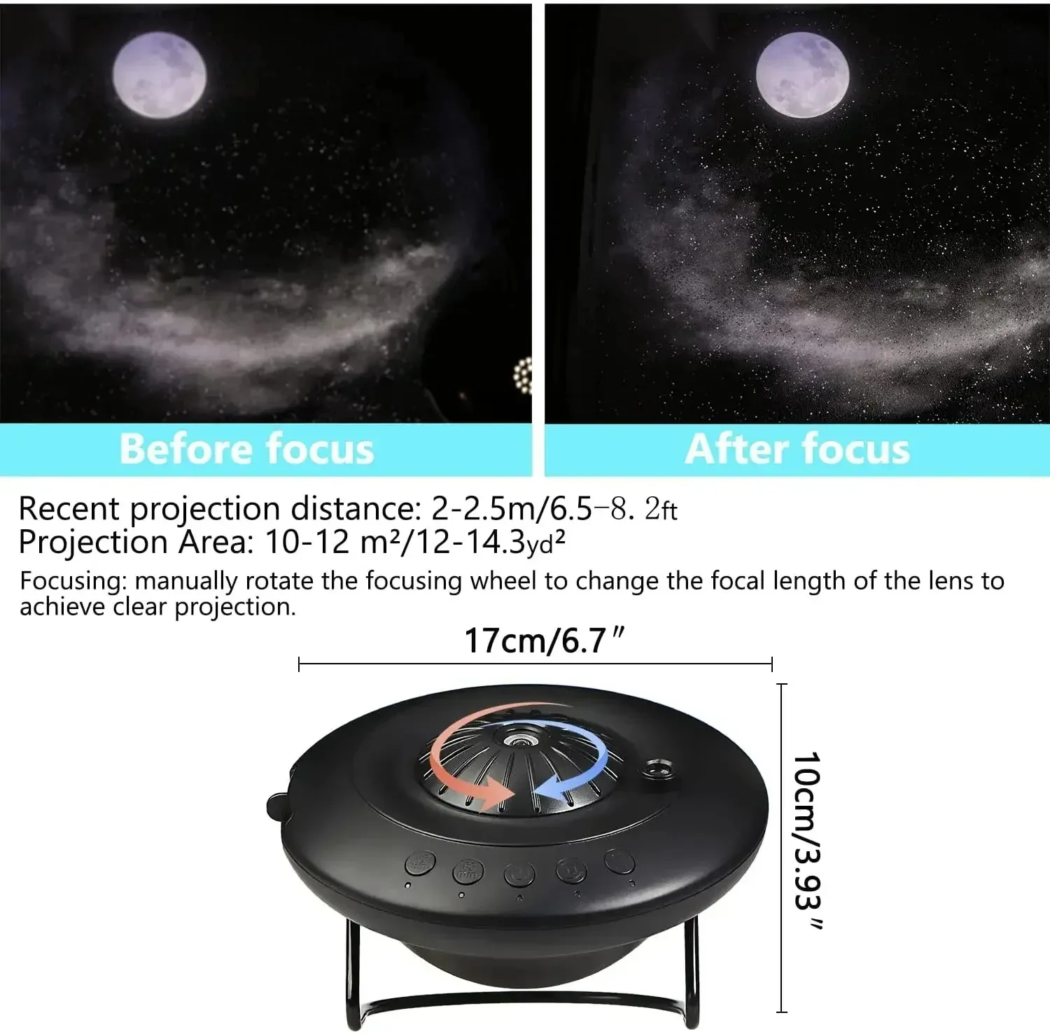 Imagem -05 - Casa Planetário Estrela Projetor Galaxy Starry Night Light 180 ° Ajustar Speaker para Quarto Presente de Aniversário Kids