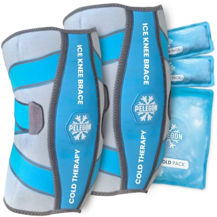 

Knee Ice Pack Wrap - Adjustable Ice Pack for Knees Surgery, Replacement, Arthritis Pain, ACL, Sports Injuries, Post Surgery, fo