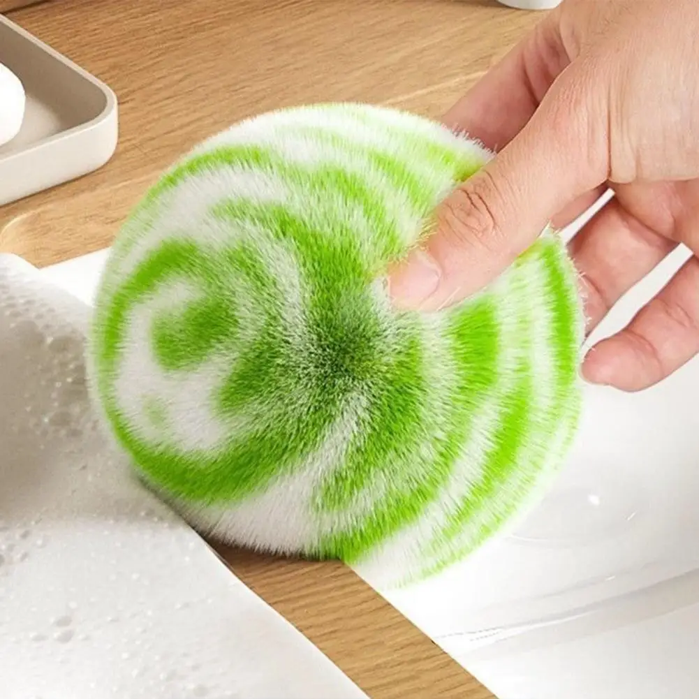 Scrubbing Sponge for Kitchen Portable Detail Brush Non-scratch Scrubber Balls Reusable Stain Removal Sponges Tools for Ceramic