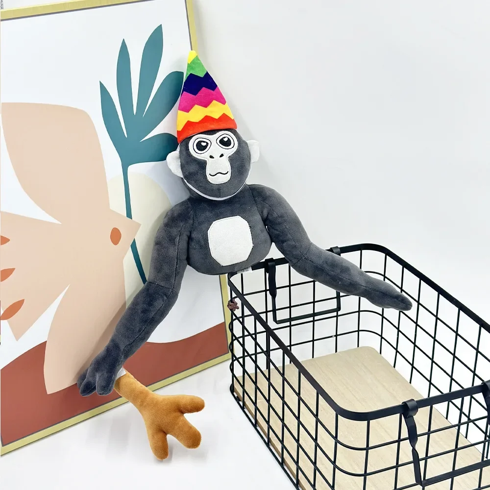 25CM Gorilla Tag Monke Plush Toy Cute Soft Stuffed Cartoon Anime Home Decoration Dolls Kawaii Pillow Birthday Gift For Kids Toy