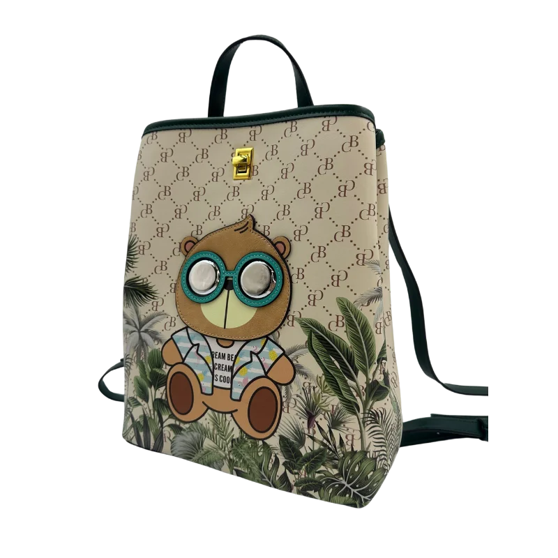 Small Backpack Women Fashion Leisure Travel  Backpacks Cartoon Cute Doll Laptop Bag Mochila Young Girl Knapsack Bag Schoolbag