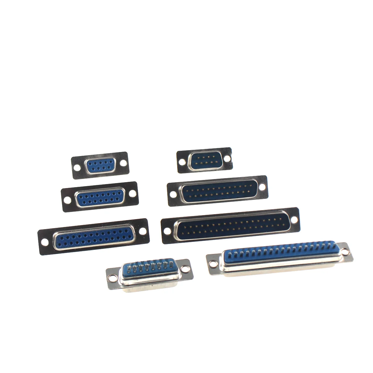 Serial Port Plug Conectores, solda de fio, Masculino e Feminino, RS232, DB9, DB15, DB25, DB37, 10pcs