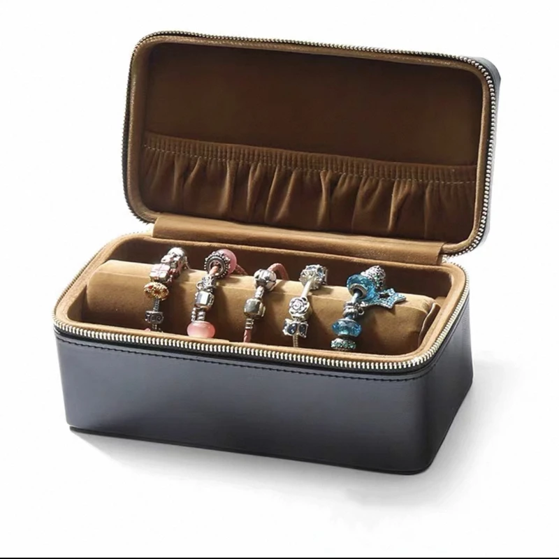 2025年新作 ブレスレットボックス レザー製 ジュエリーオーガナイザー 便利なブレスレット収納ケース ジュエリーディスプレイ 2