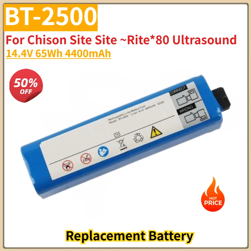 

BT-2500 High Quality Battery 14.4V 65Wh 4400mAh for Chison Site Site ~Rite*80 Ultrasound Brand New Replacement Battery