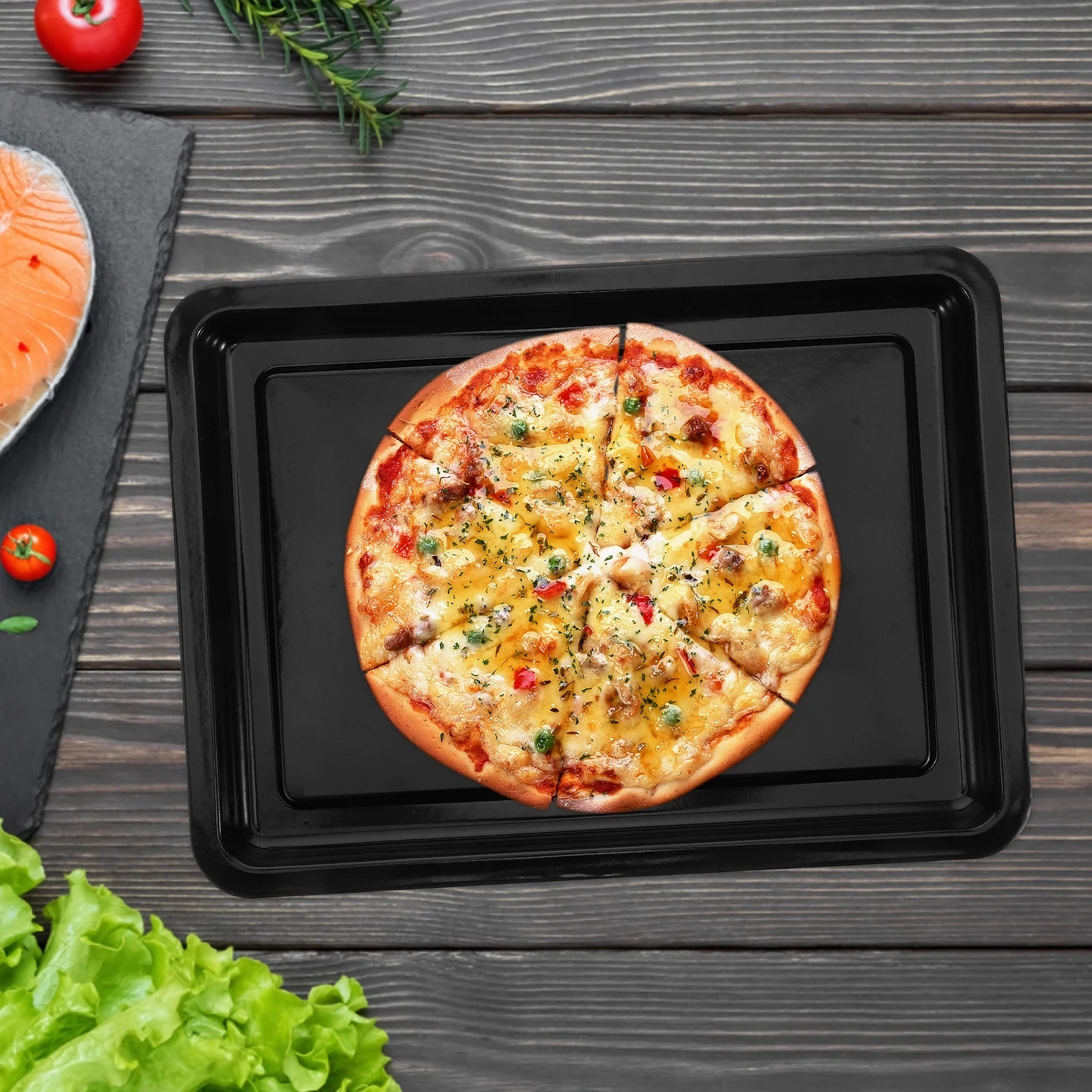 

Baking Tray Pan Carbon Steel Chicken Roasting Pan Oven Cake Chicken Roasting Enamel Non Stick Pans Pizza Metal