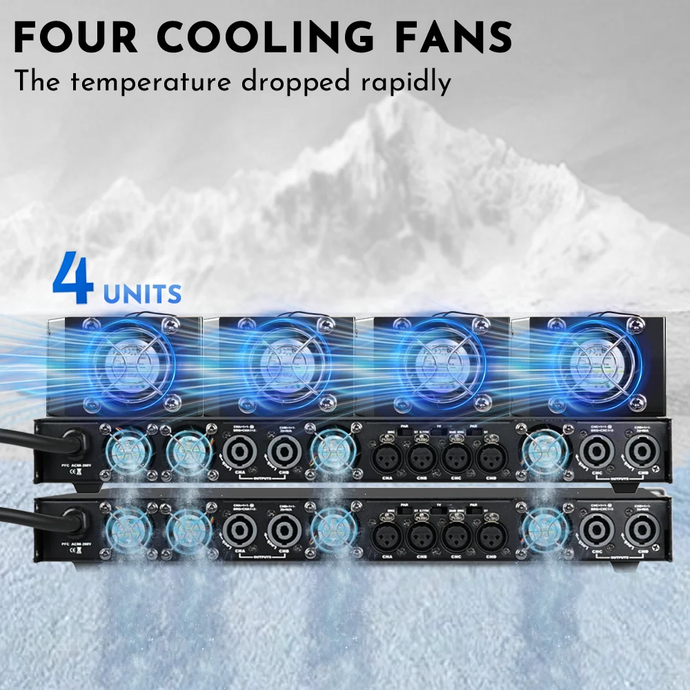 ShennDare D1650 Professional Digital Power Amplifier 4x1650w 8Ohm 4 Channel DJ Subwoofer Amplifier Line Array Speaker Sound Amp