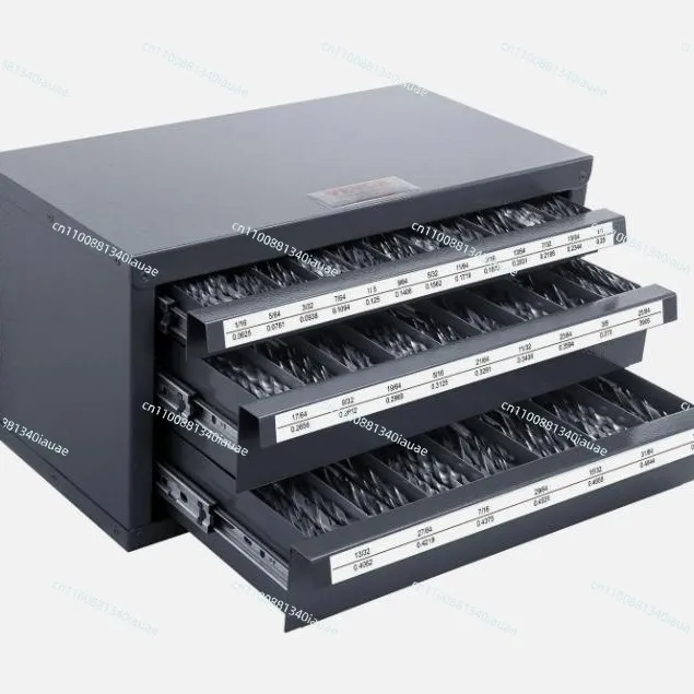 The Three-drawer Drill Dispenser Storage Cabinet Fits 1/16 Inch To 1/2 Inch