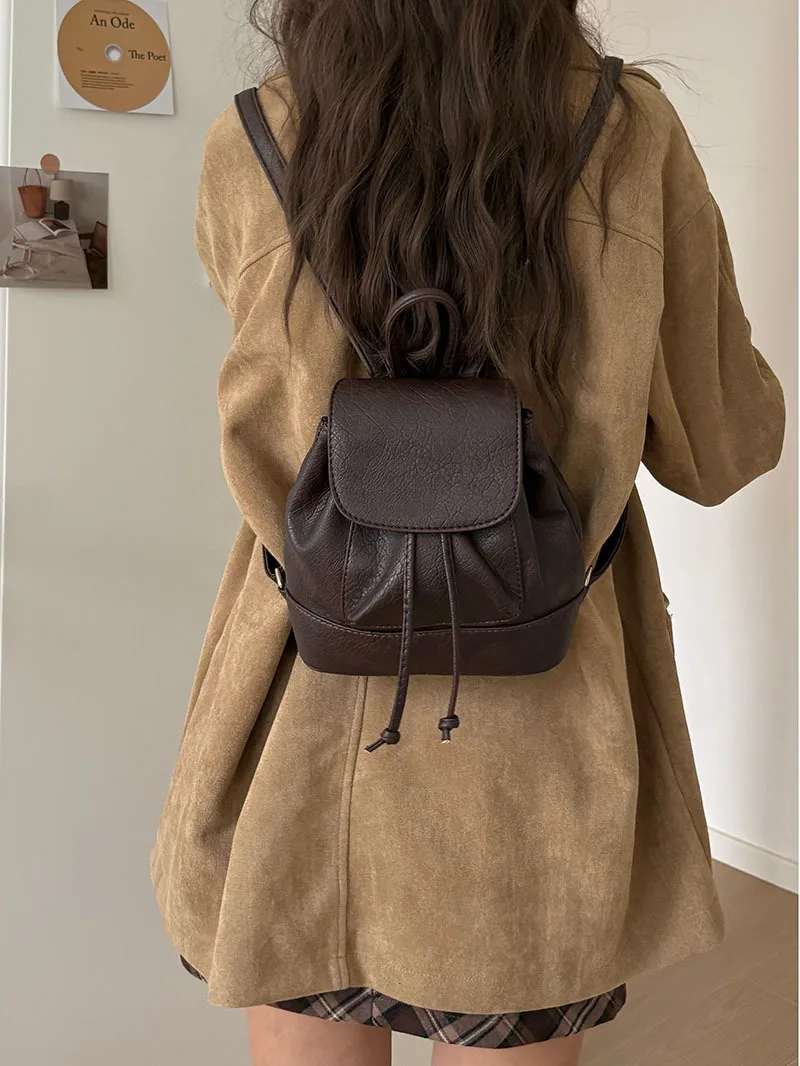 

Fashion college student class backpack, female 2025 new versatile mini backpack, travel bag, backpack
