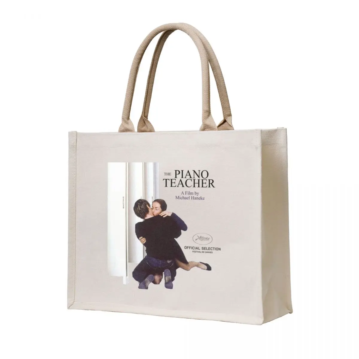 

the piano teacher (2001) Tote Bag custom bags Beach bag supermarket folding bag