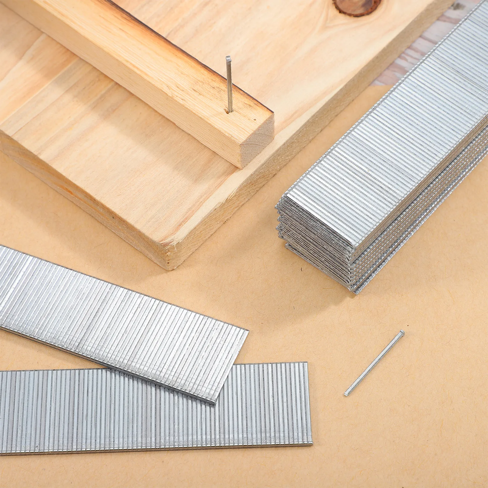 2 Boxes Steel High Strength Straight Finishing Nails Galvanized Rust Resistant Woodworking Fasteners For Trim Baseboards