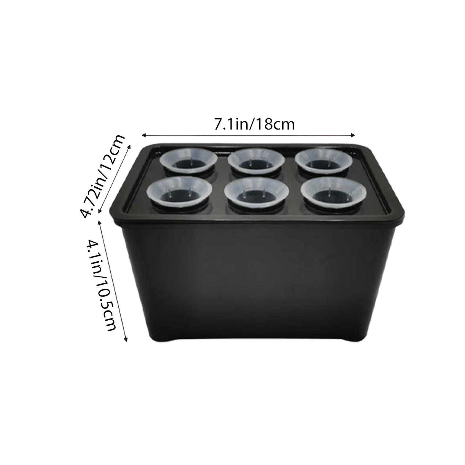 Cajas hidropónicas de 6 agujeros, juego de macetas para vivero, caja de cultivo hidropónico profesional, sistema hidropónico Universal, contenedor de plantación