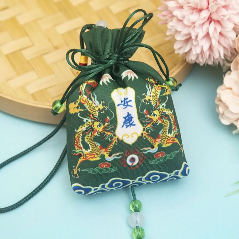 新年福袋 辰年 布製サシェ 吊り下げ印刷入り バンドルポケット 中国風サシェ ジュエリー包装 コインパース