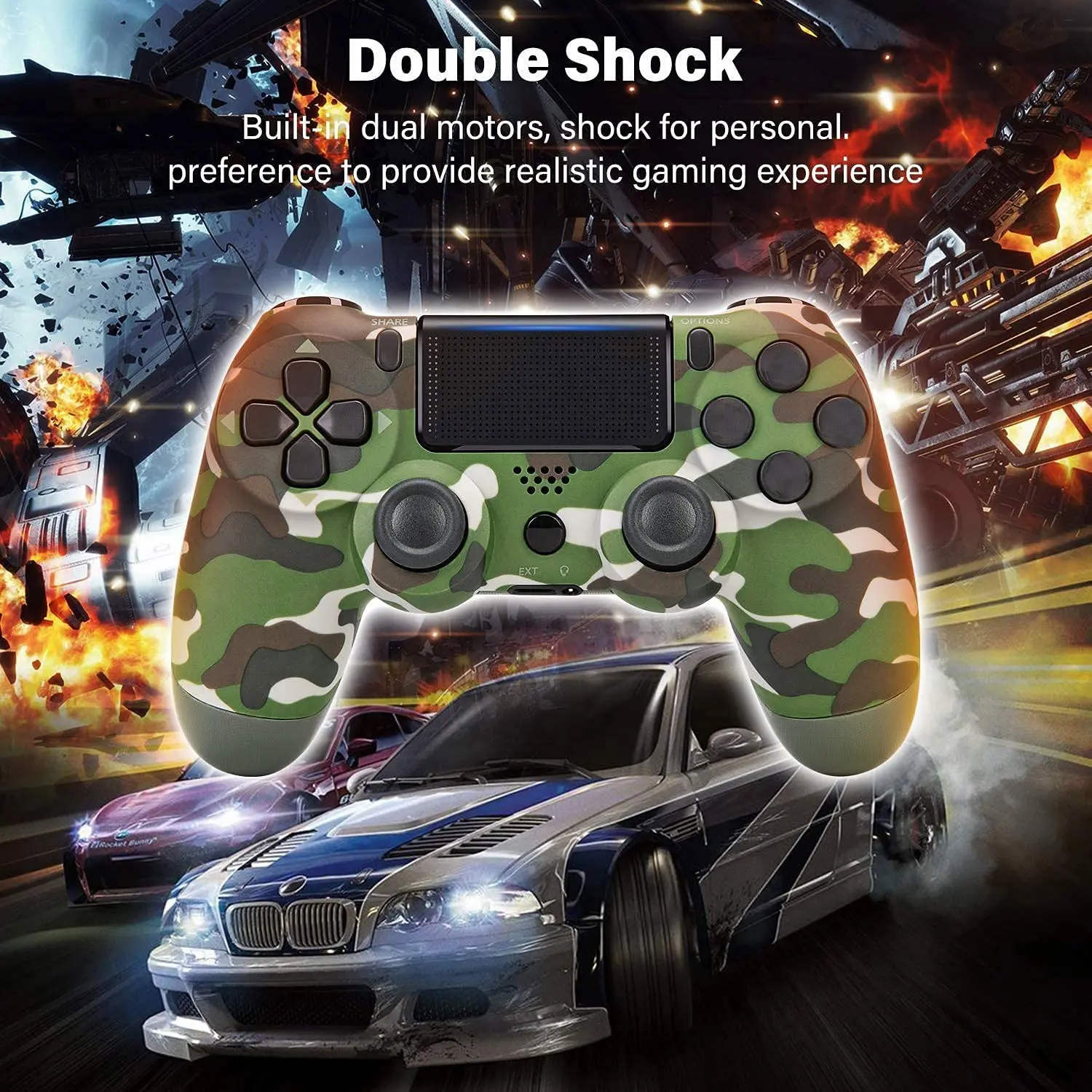 Wireless Controller Multifunctional Bluetooth Gamepad For SONY PS4 PS3 Console PC Joysticks Touchpad Six-axis Dual Vibration