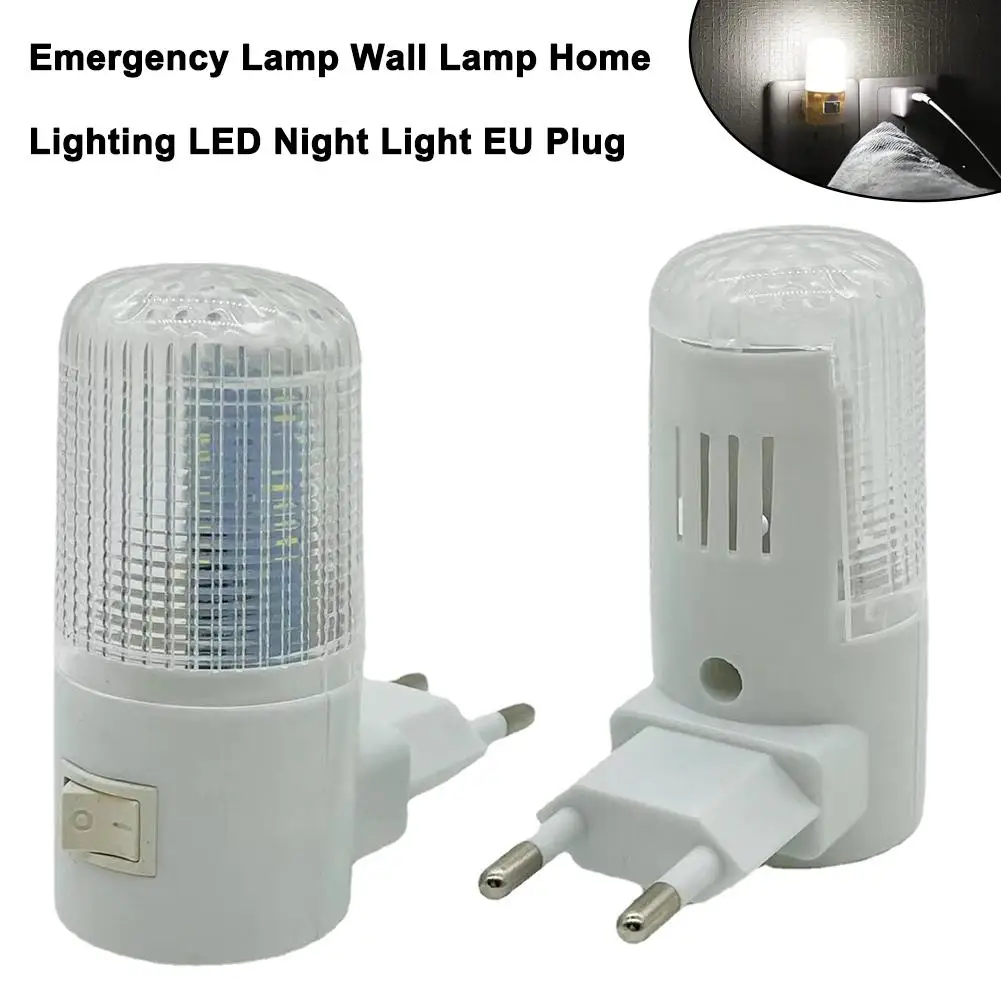 EU Standard Plug Night Lamp Emergency Lamp Wall Lamp Home Lighting Bedside Lamp Wall Mounted Energy-efficient Living Room Light
