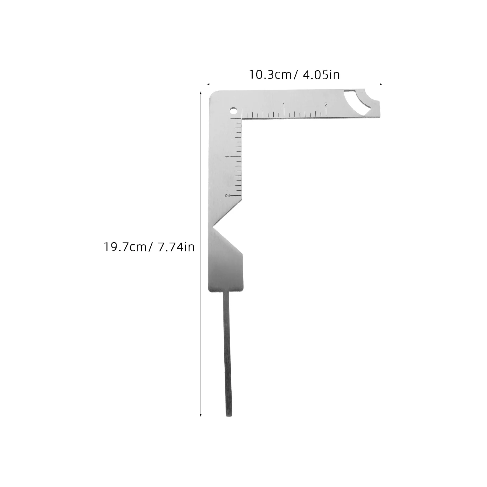 5-in-1 Stainless Steel Book Cover Guide Ruler Multifunctional Binding Tool for Scrapbooking Album Cutting Precision Craft