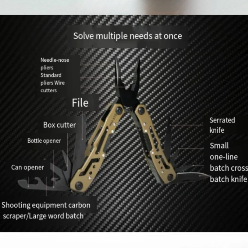 Russian Multifunctional Folding Pliers Portable Outdoor EDC Tactical Pocket Hand Tools SUS420J1 Stainless Steel Material