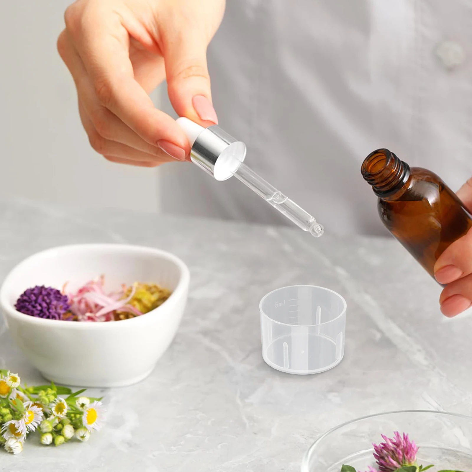 

Clear Plastic Measuring Cup Craft Supplies Disposable Measuring Cups 5ml Measuring Cup Accurate Measurement Cups