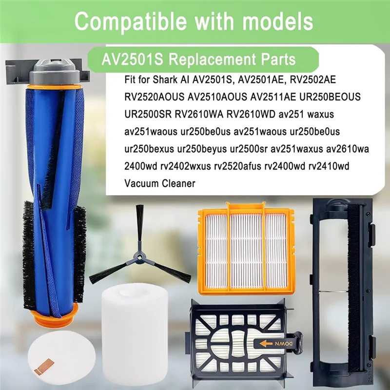 YCOC-قطع غيار لسمك القرش AI AV2501S AV2511AE AV2610WA AV2501AE RV2502AE RV2400WD AI Ultra 2-In-1 روبوت فراغ