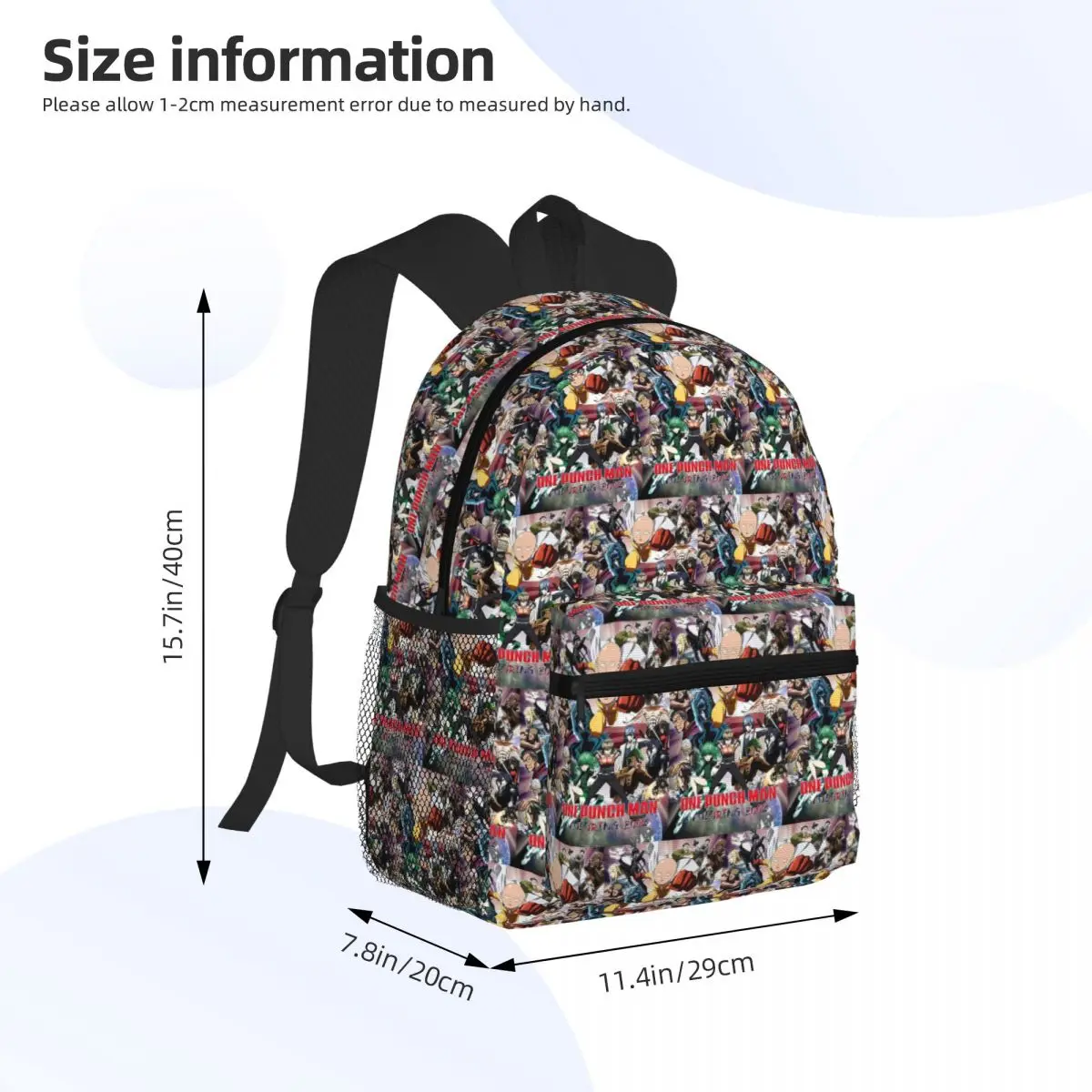 أنيمي واحد لكمة رجل الطالب على ظهره حقيبة مدرسية المشي لمسافات طويلة السفر Daypack للبنين بنات موضة حقيبة الكتب حقائب الكتف