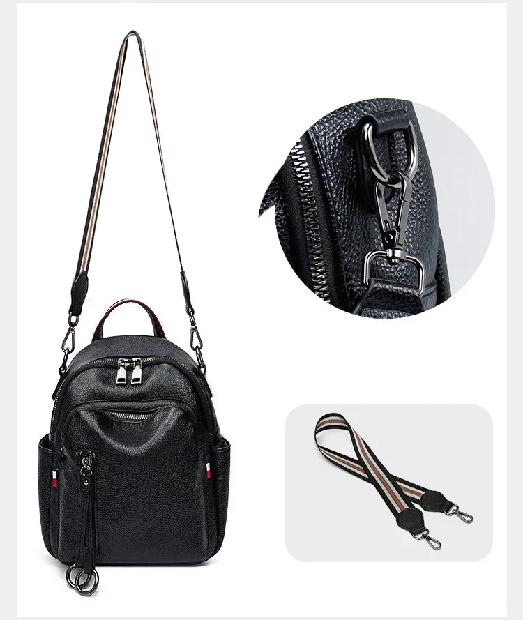 Borse a tracolla da donna in stile coreano Zaini casual da donna in pelle Borsa da scuola per ragazza Borsa da viaggio da donna Zaini femminili