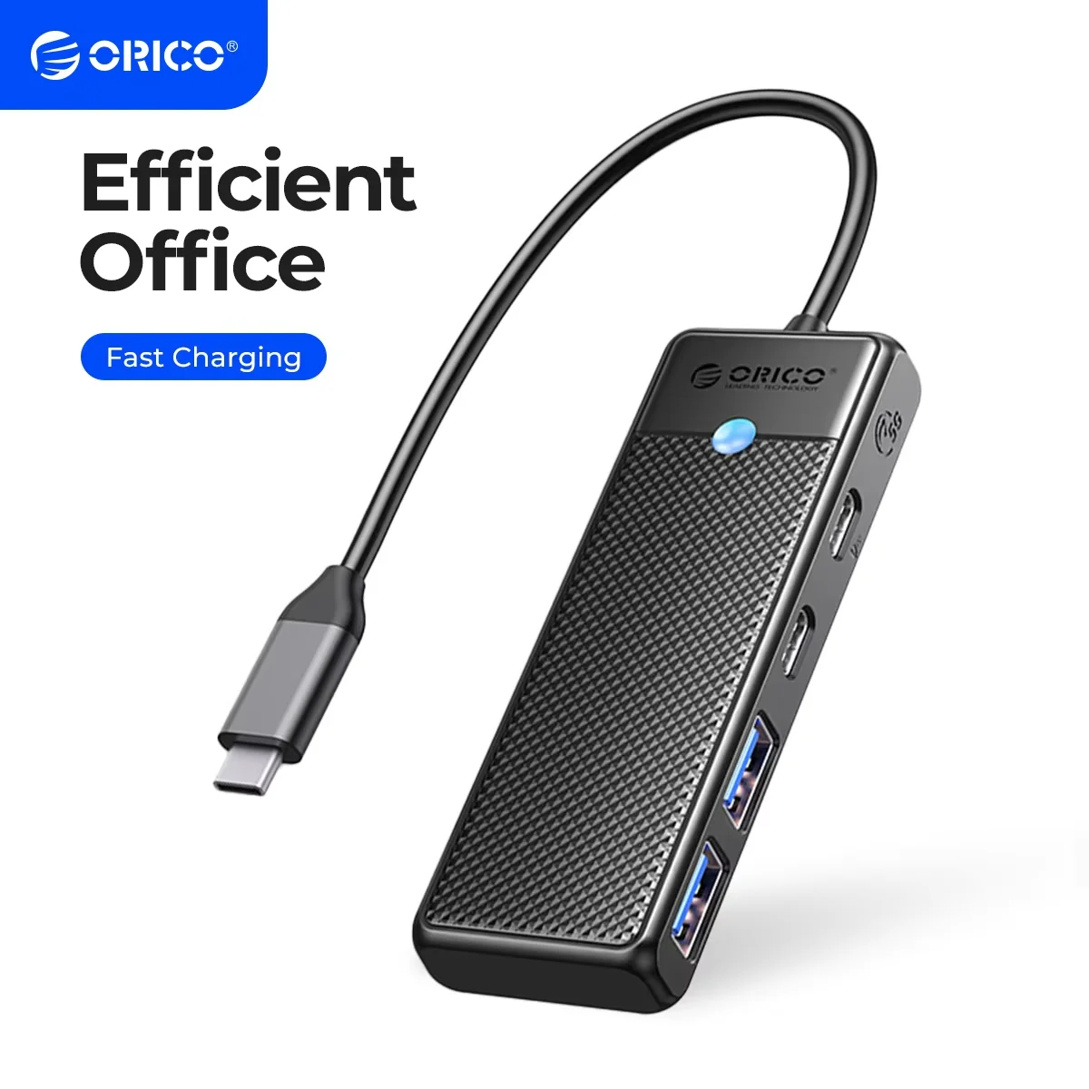 

ORICO USB 3.0 Адаптер-концентратор Удлинитель портов PD100W Порт зарядки Высокоскоростной концентратор передачи 5 Гбит/с
