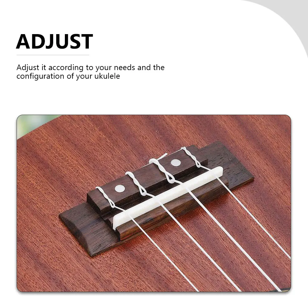 

Piano Code Bridge Set Ukulele Nut Accessory Parts Replacement The Strings Fittings Accessories Wood Saddle