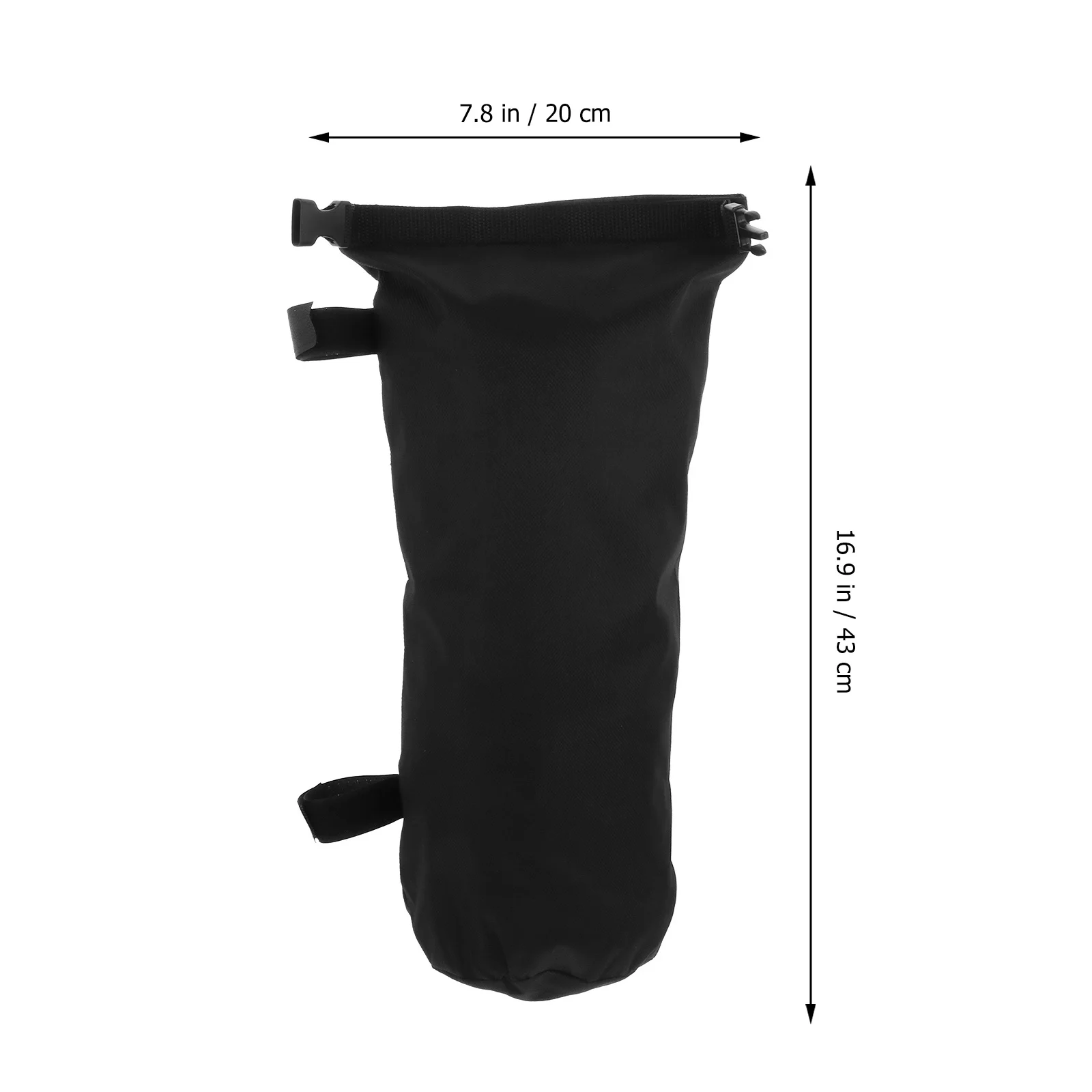 

2Pcs Camping Heavy Duty Waterproof Earthbags for Outdoor Marquee Fixation Black Color Cloth Material Adhesive Straps Tent