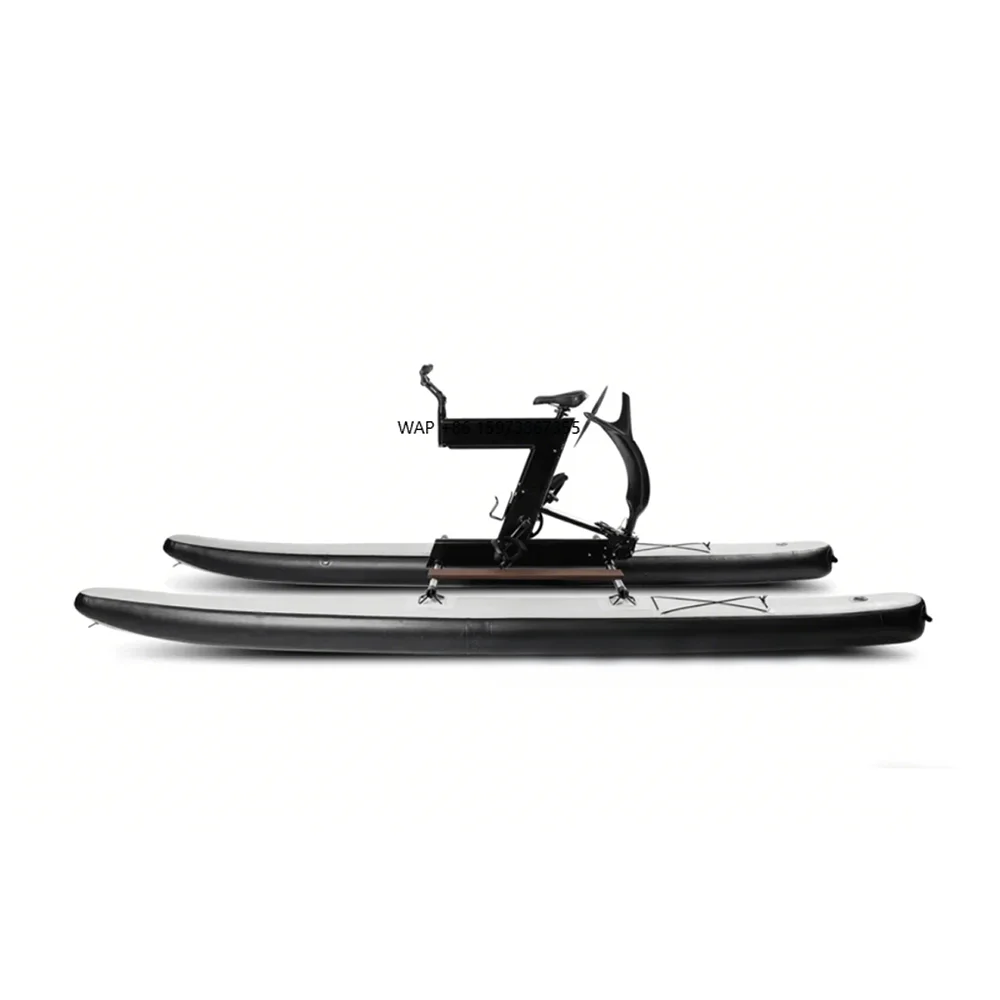 

High Strength 0.9mm PVC Sea Hydro Black Single-person Inflatable Aqua Bike Boat for Water Sports