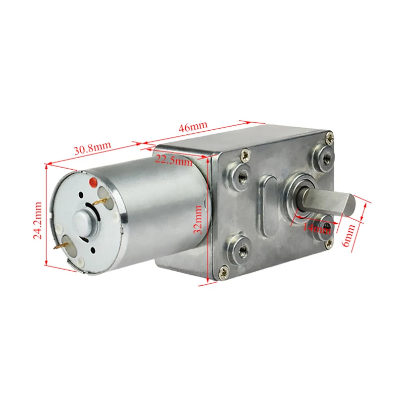 3 قطعة 2025 Faradyi JGY-370 علبة التروس PM 1:40 1:65 1:150 1:200 تقليل نسبة صغيرة قاعة التشفير دودة نحى موجهة محرك كهربائي بتيار مستمر