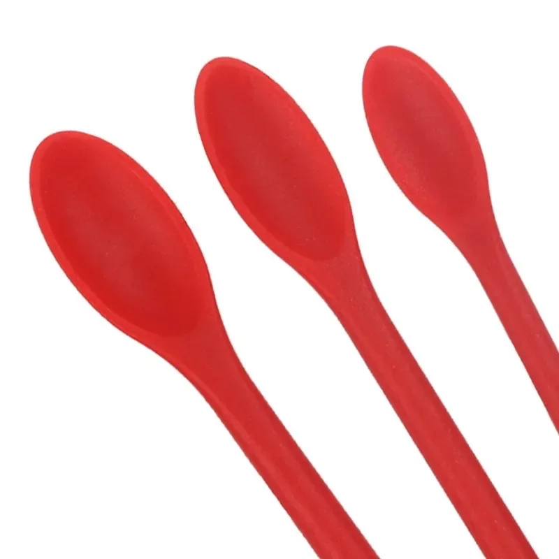 3pcs/1pc Silicone Spatula Heat Resistant Long Handle Dual-Ended Scraper with Spoon Spatulas Kitchen Gadget Kitchen Accessories