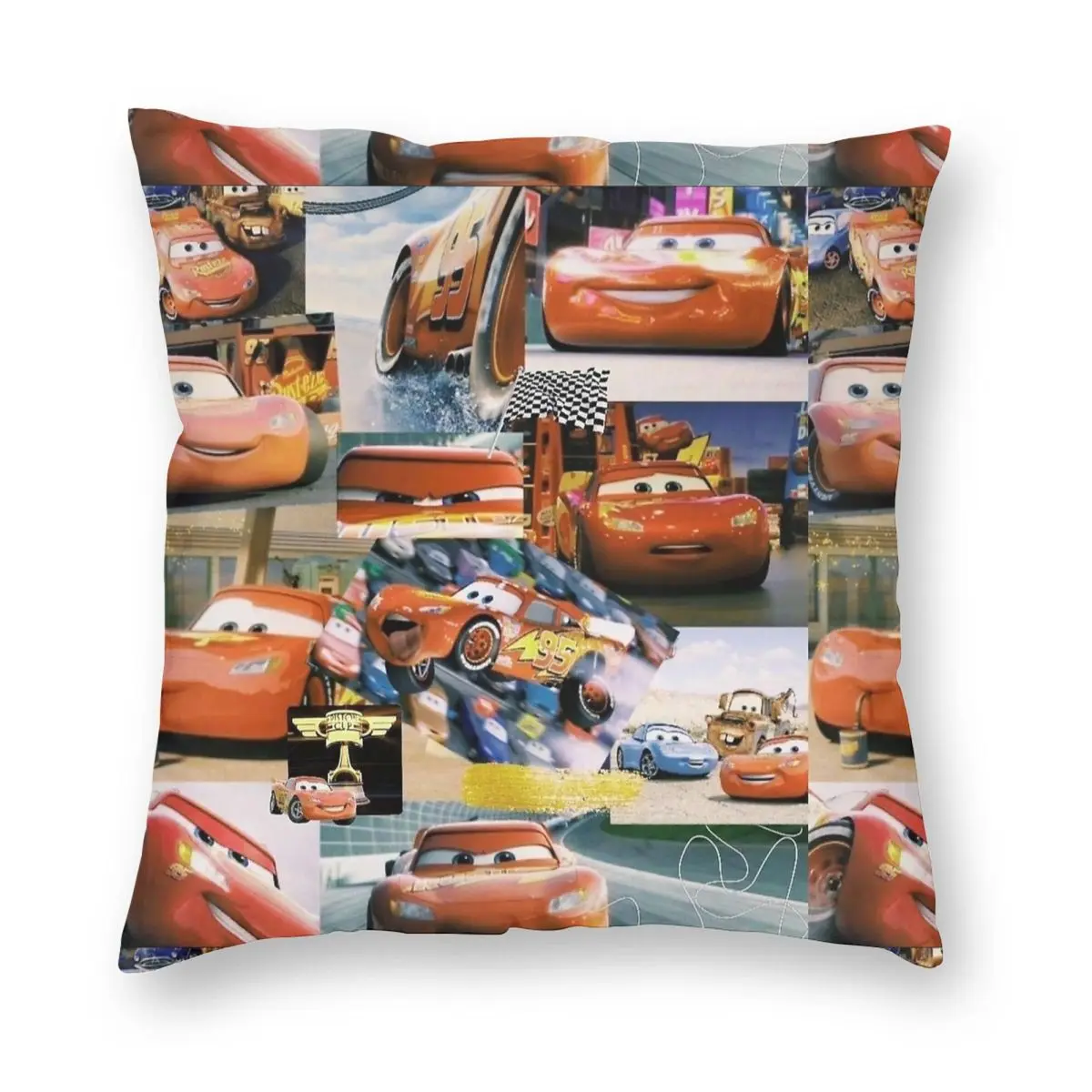 The Game Start Lightning Mcqueen Cars Pillowcase Printing Cushion Cover Decoration Throw Pillow Case Cover Home Zippered 45X45cm