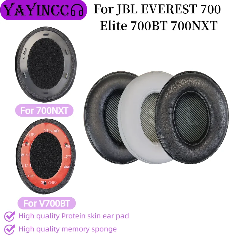 

YAYINCC Replacement Ear pads for JBL EVEREST 700 Elite 700BT 700NXT Headphones Memory Foam Ear High Quality lambskin Earpads
