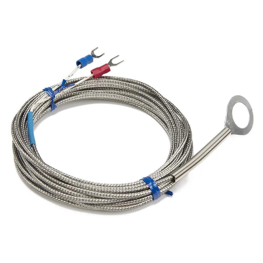 FTARR01 K E type 4m metal screening cable 5mm 6mm 8mm 12mm 14mm diameter hole ring head thermocouple