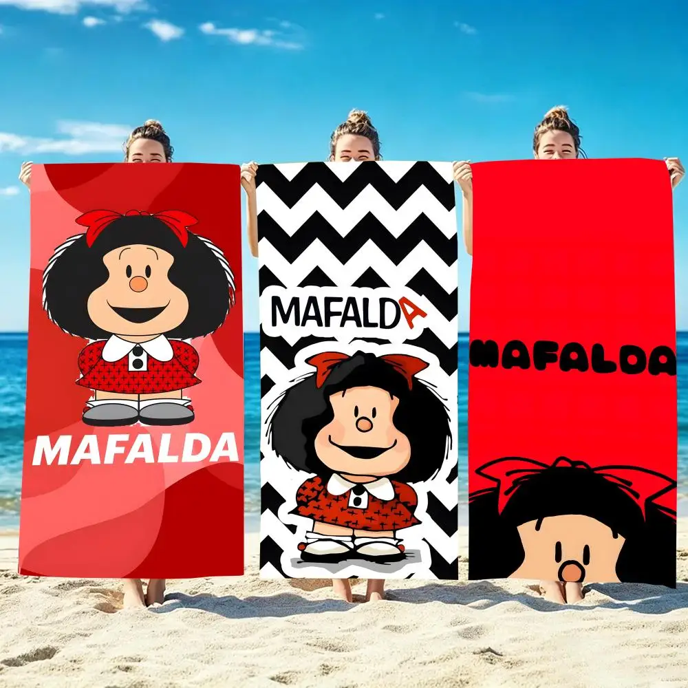 Comic Mafalda Towel Microfiber beach towel, quick-dry, sand-free, ultra-fine fiber, super soft.
