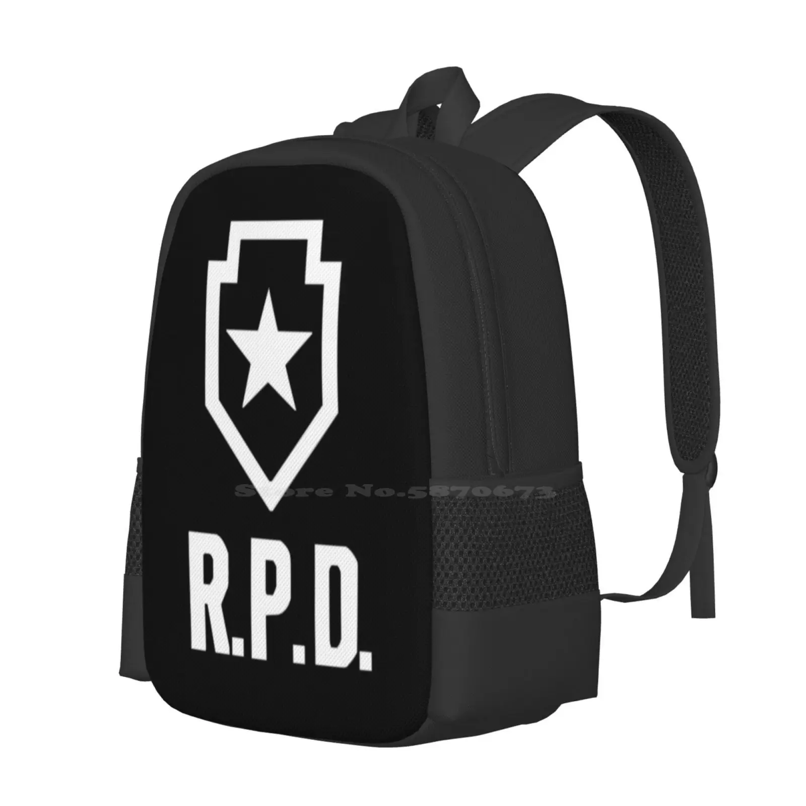 2 : Remake Rpd Logo New Arrivals Unisex Bags Student Bag Backpack Reimagined Rpd Logo 2 Police Leon Claire Zombie Biohazard Re2