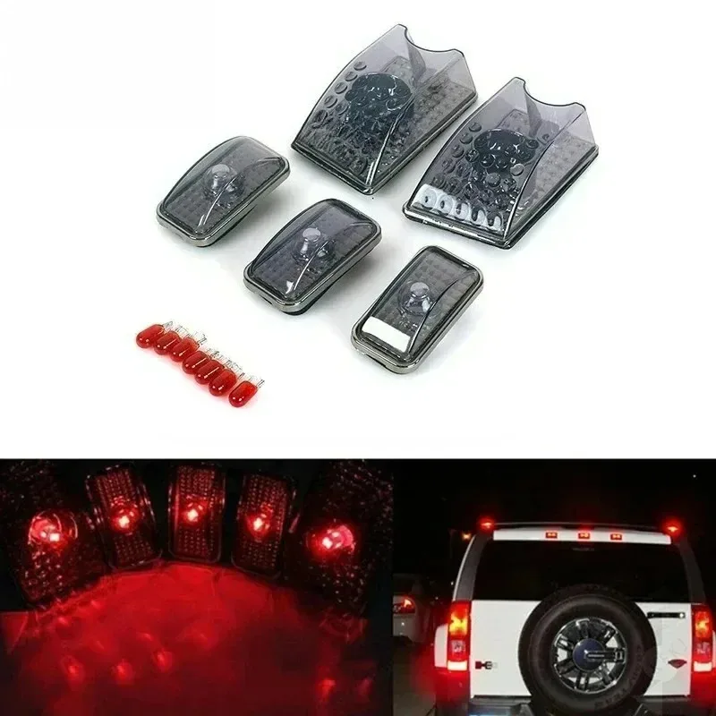

5 шт. красные светодиодные лампы на крыше, габаритные крышки T10 5050-5SMD для Hummer H2 SUV SUT 2003-2009, новинка 2025 г.