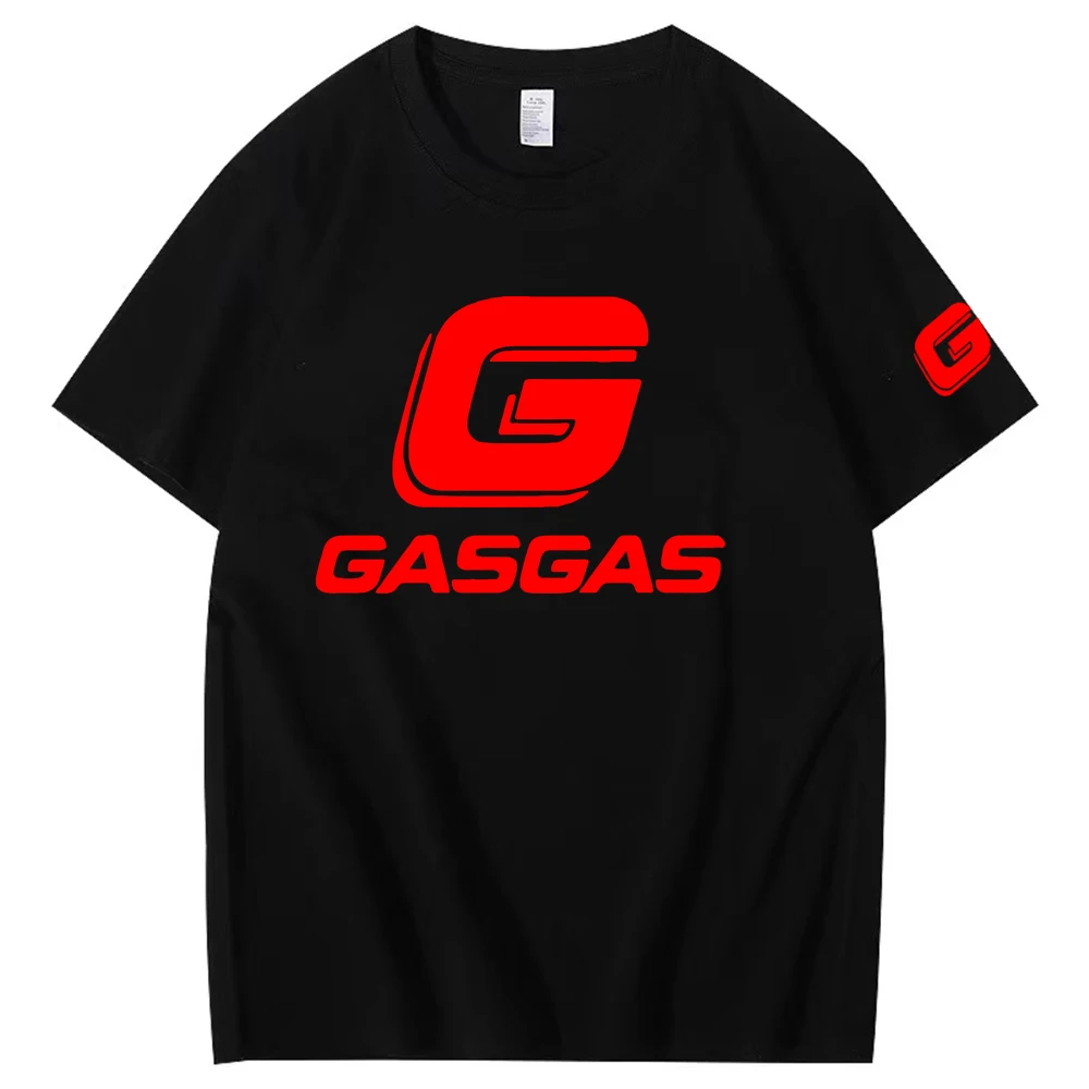 2024 New GASGAS Men's T-shirt Summer Cotton Top Women's Loose T-shirt o neck round neck Short sleeve top T-shirt