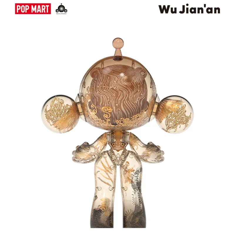 POPMART MEGA SKULLPANDA 400% Wu Jian An Nine Heavens caja ciega sorpresa caja misteriosa lindo Anime figuras de acción decoración del hogar
