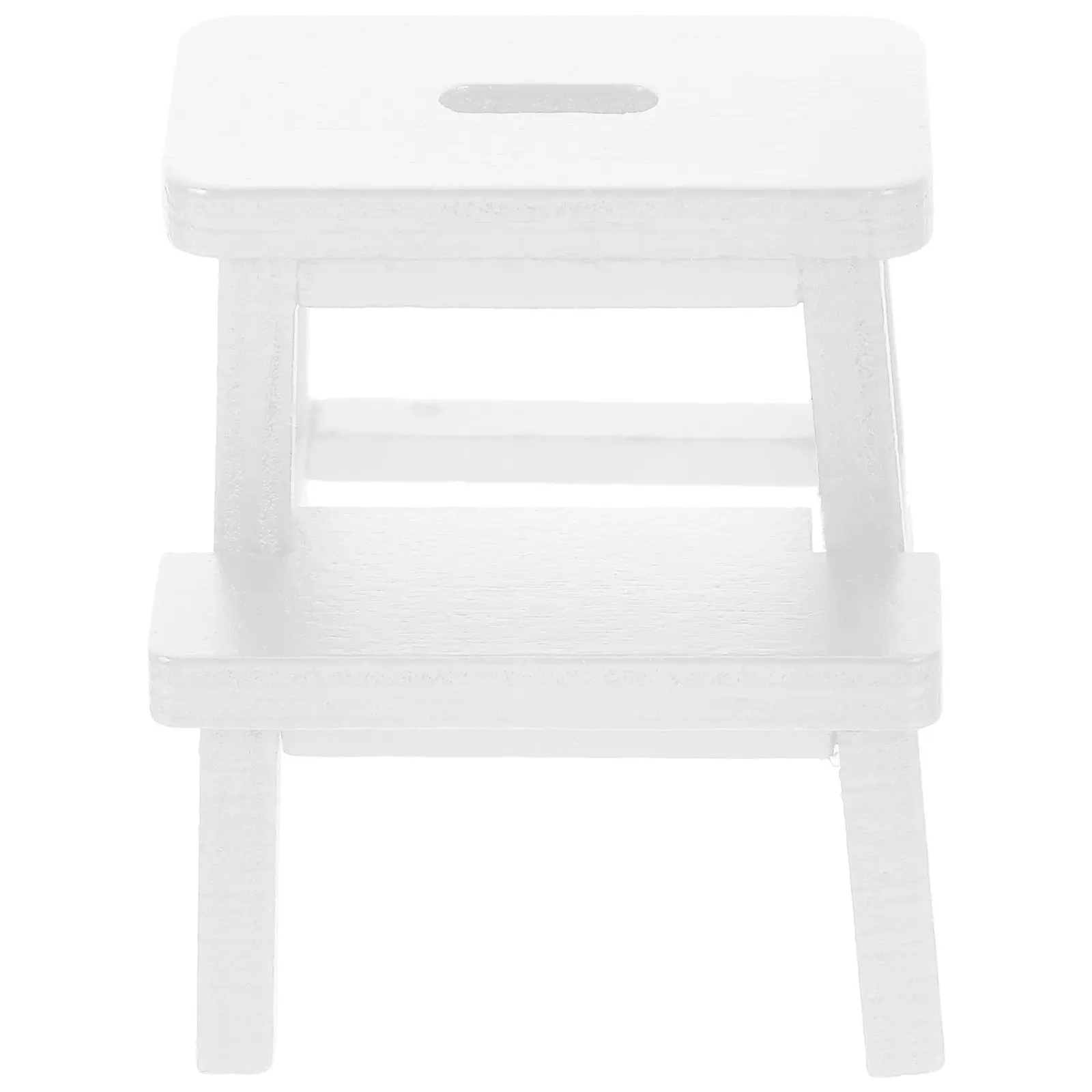 

Miniature Wooden Stool Double-Deck Small Stool Decorative Furniture Accessory for Tiny House Living Room Kitchen Bedroom Decor
