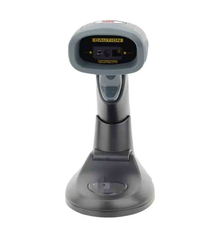

Wireless Handheld Code Scanner with Charging Base Remote 2.4G Communication 1D 2D PDF417 Code Scanner Supermarket Cash Register