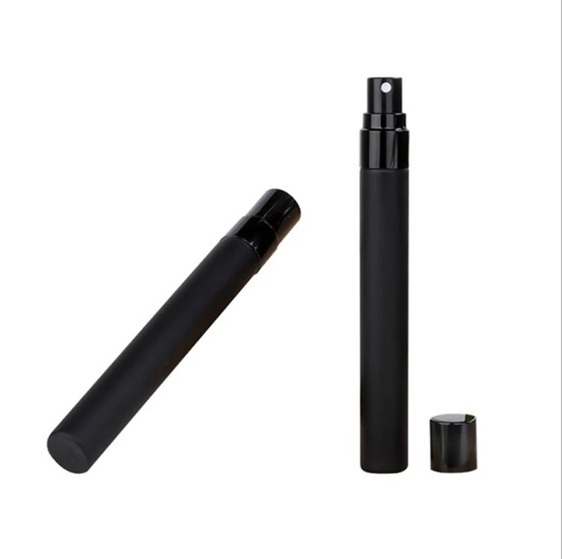 5pcs/10pcs 2ML 3ML 5ML 10ML Small Pocket Matte Black Color Atomizer Glass Perfume Mist Sprayer Glass Perfume Bottles