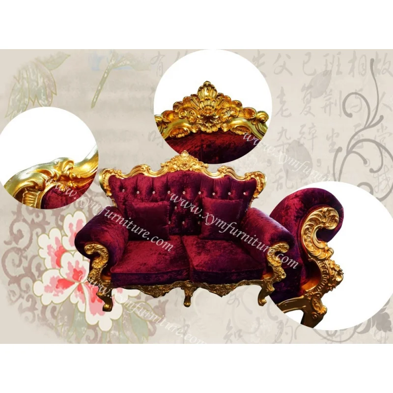 custom.European Classical Fabric Living Room Furniture Sofa