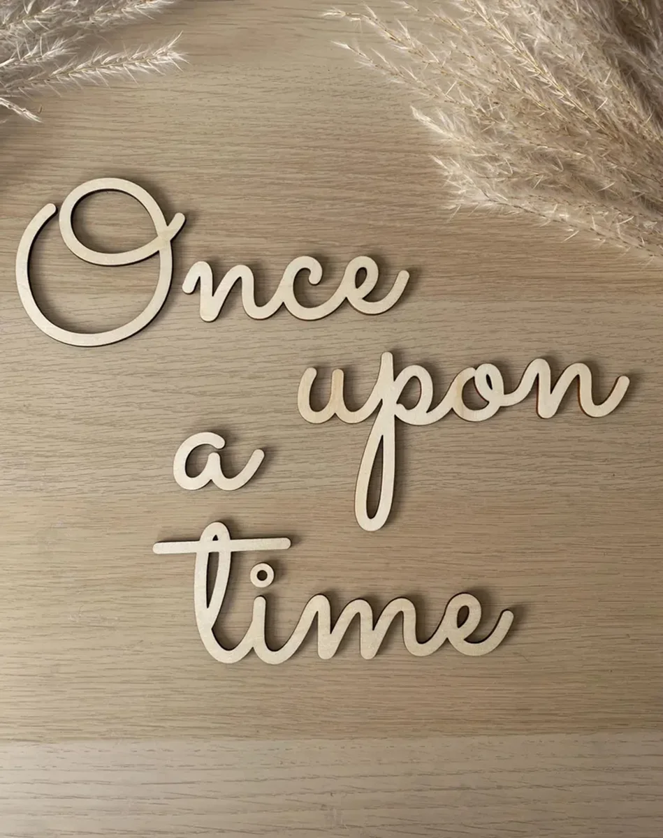 Once Upon A Time Wall Sign. Wo - Baby Nursery Quotes avis et prix