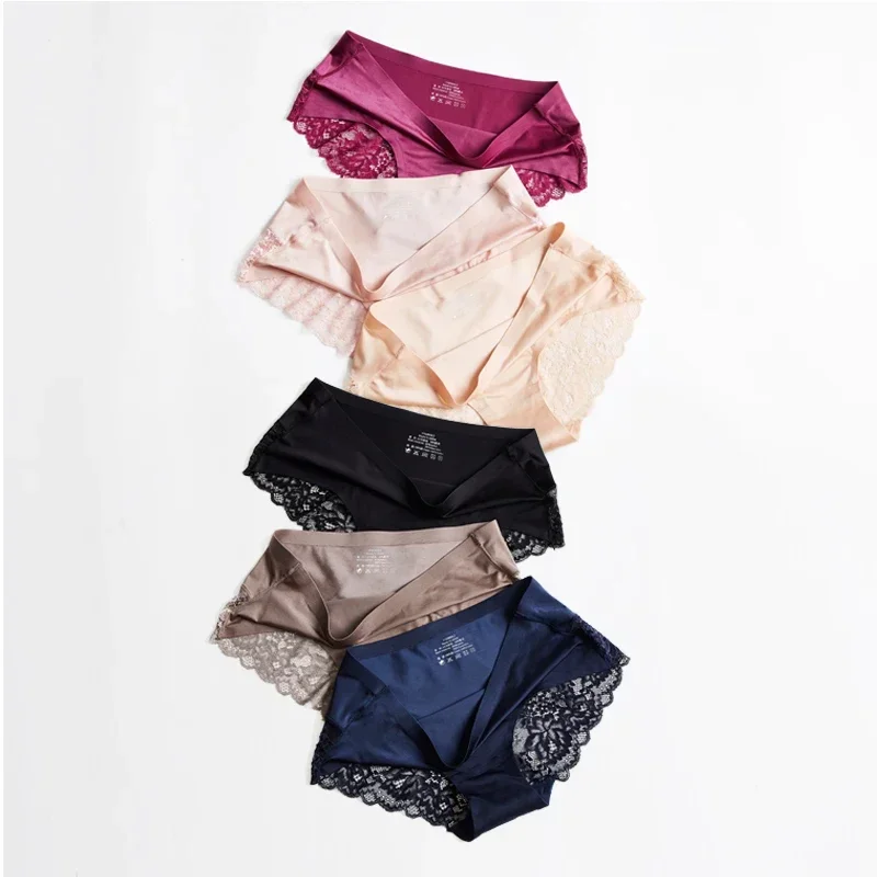 1 Pcs Panties for Woman Seamless Underwear Sexy Lace Briefs Solid Female Panties Underwear Women Sexy Lace Lingerie New Panties